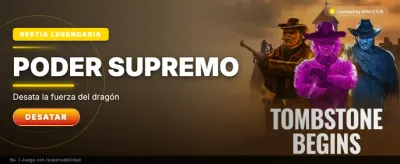 Banner emocionante de casino con juegos premium
